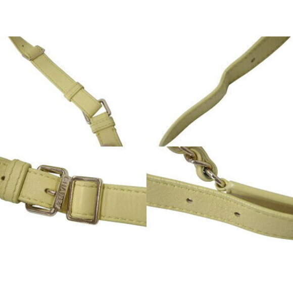 CHANEL waist bag Coco mark quilted lambskin yellow